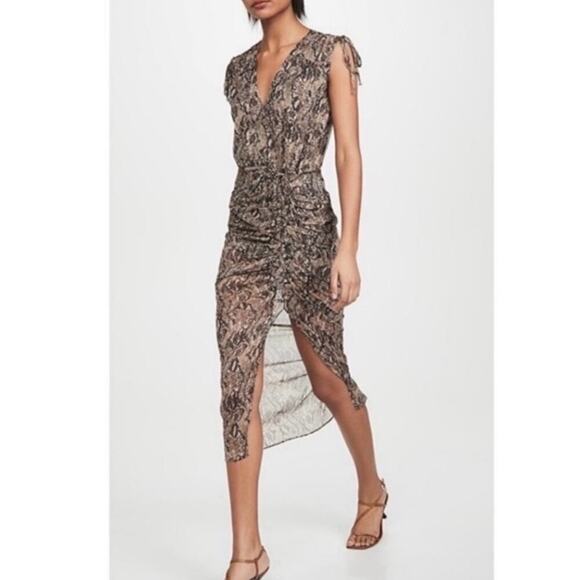 |Veronica Beard| Teagan Silk Dress Snakeskin Print Size 20* NWT Plus Size - Picture 1 of 9